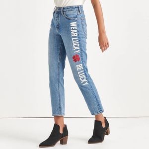LuckyBrand embroidered jeans